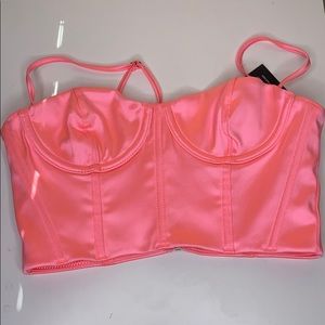 WHITE FOX BRAND NEW PINK CORSET TOP